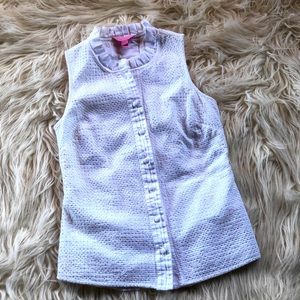 Lily Pulitzer White Blouse Sleeveless